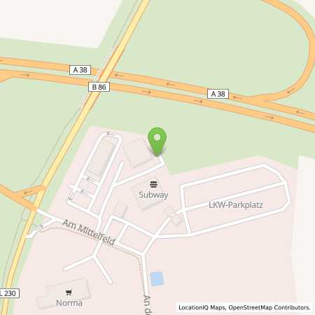 Standortübersicht der Strom (Elektro) Tankstelle: IONITY GmbH in 06526, Sangerhausen
