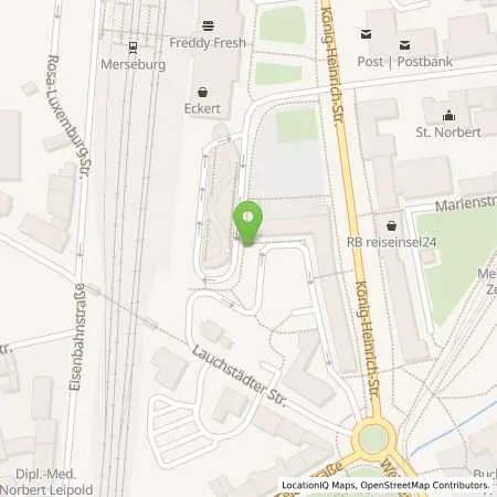 Standortübersicht der Tankstelle Stadtwerke Merseburg GmbH in 06217 Merseburg