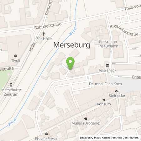 Standortübersicht der Strom (Elektro) Tankstelle: Stadtwerke Merseburg GmbH in 06217, Merseburg