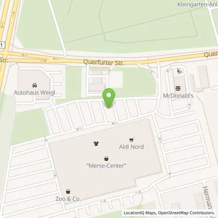 Standortübersicht der Tankstelle Stadtwerke Merseburg GmbH in 06217 Merseburg