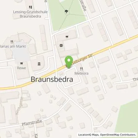 Standortübersicht der Tankstelle envia Mitteldeutsche Energie AG in 06242 Braunsbedra