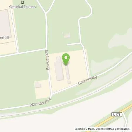 Standortübersicht der Tankstelle Walter Fritz Deutsche Gesellschaft für Energieversorgung mbH in 06242 Braunsbedra