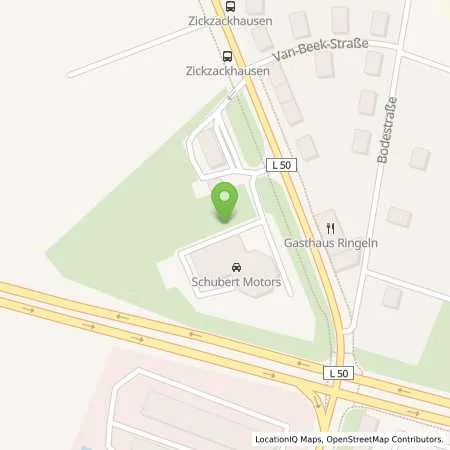 Standortübersicht der Tankstelle Schubert Motors GmbH in 06406 Bernburg