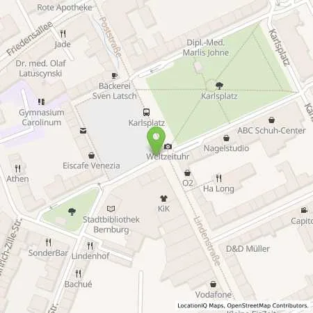 Standortübersicht der Tankstelle Stadtwerke Bernburg GmbH in 06406 Bernburg (Saale)