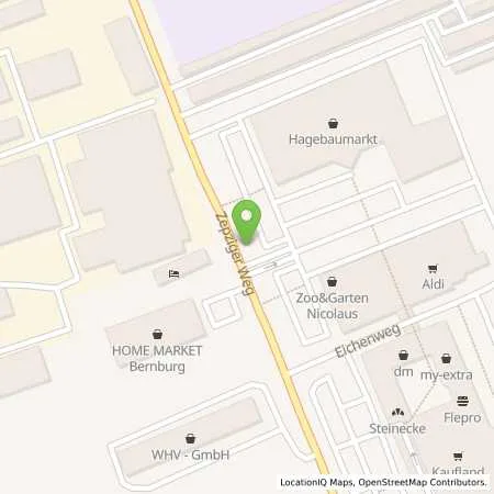 Standortübersicht der Tankstelle Stadtwerke Bernburg GmbH in 06406 Bernburg (Saale)