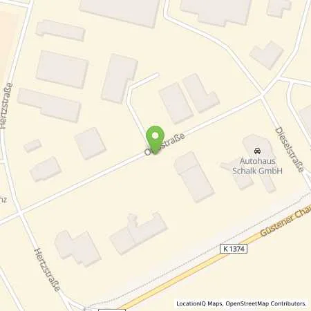 Standortübersicht der Tankstelle Schubert Motors GmbH in 06449 Aschersleben