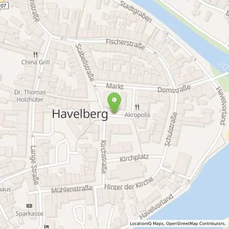 Standortübersicht der Tankstelle Charge-ON in 39539 Havelberg