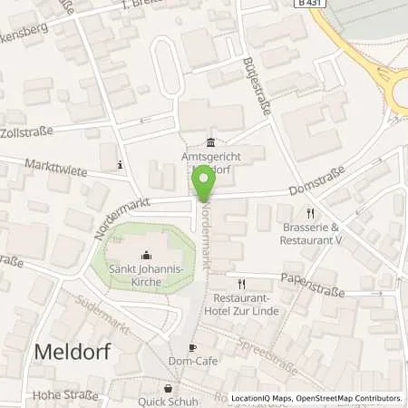 Standortübersicht der Tankstelle Stadtwerke Heide GmbH in 25704 Meldorf