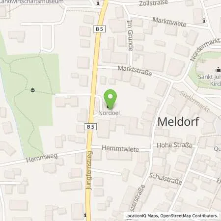 Standortübersicht der Tankstelle Charge-ON in 25704 Meldorf