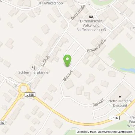 Standortübersicht der Tankstelle Charge-ON in 25764 Wesselburen