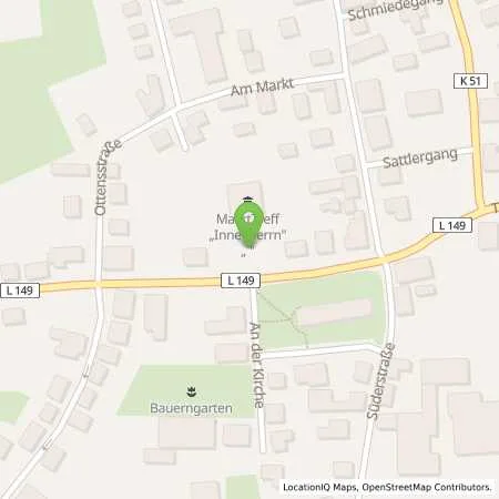 Standortübersicht der Tankstelle Eider-Treene-Sorge GmbH in 25779 Hennstedt