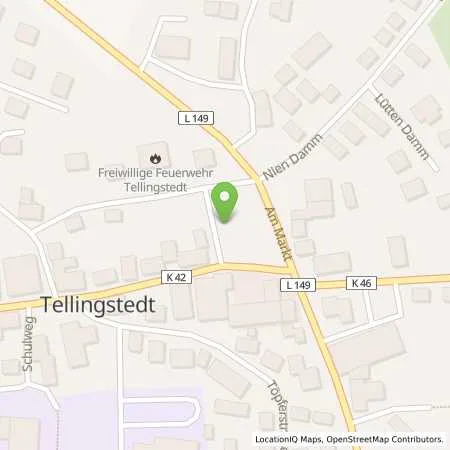 Standortübersicht der Tankstelle Charge-ON in 25782 Tellingstedt