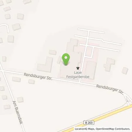 Standortübersicht der Tankstelle Laue Festgarderobe in 25782 Tellingstedt