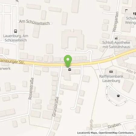 Standortübersicht der Tankstelle VersorgungsBetriebe Elbe GmbH in 21481 Lauenburg / Elbe