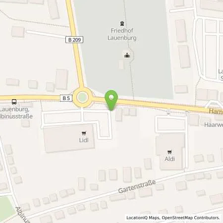 Standortübersicht der Tankstelle Lidl Dienstleistung GmbH & Co. KG in 21481 Lauenburg