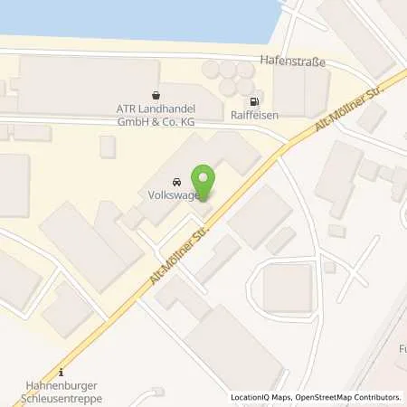 Standortübersicht der Tankstelle Ing.W. Riemer GmbH & CO KG in 23879 Mölln