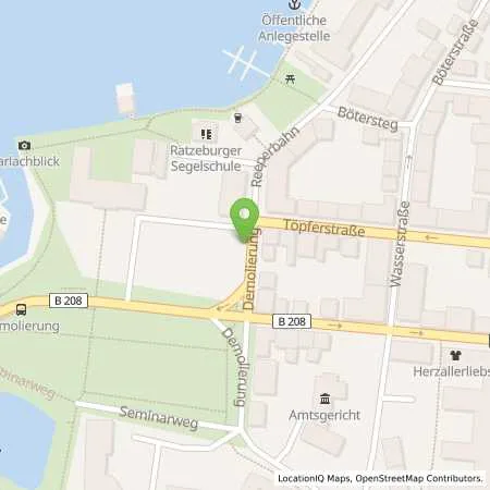 Standortübersicht der Tankstelle Vereinigte Stadtwerke GmbH in 23909 Ratzeburg