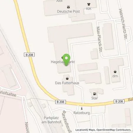 Standortübersicht der Tankstelle EnBW mobility+ AG und Co.KG in 23909 Ratzeburg