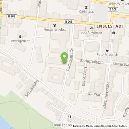 Standortübersicht der Tankstelle Kreis Herzogtum Lauenburg, Gebietskörperschaft in 23909 Ratzeburg