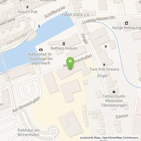 Standortübersicht der Tankstelle Stadtwerke Husum GmbH in 25813 Husum