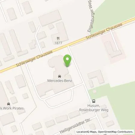 Standortübersicht der Tankstelle Nord-Ostsee Automobile GmbH & Co. KG in 25813 Husum