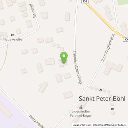 Standortübersicht der Strom (Elektro) Tankstelle: Haus Tide - Einzelunternehmen in 25826, Sankt Peter-Ording