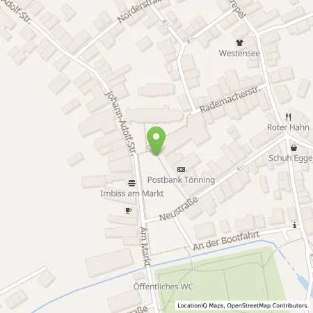 Standortübersicht der Tankstelle Stadtwerke Husum GmbH in 25832 Tönning