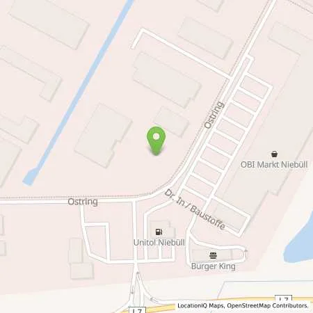 Standortübersicht der Tankstelle GP JOULE Connect GmbH in 25899 Niebüll