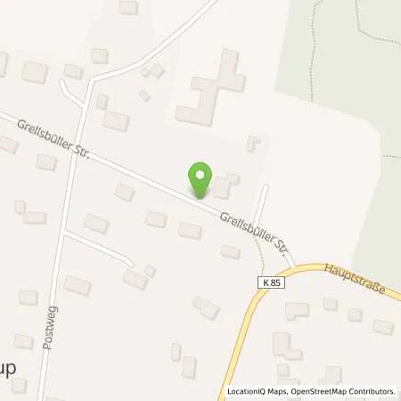 Standortübersicht der Tankstelle GP JOULE Connect GmbH in 25923 Humptrup