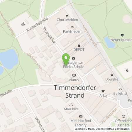 Standortübersicht der Strom (Elektro) Tankstelle: innogy eMobility Solutions GmbH in 23669, Timmendorfer Strand