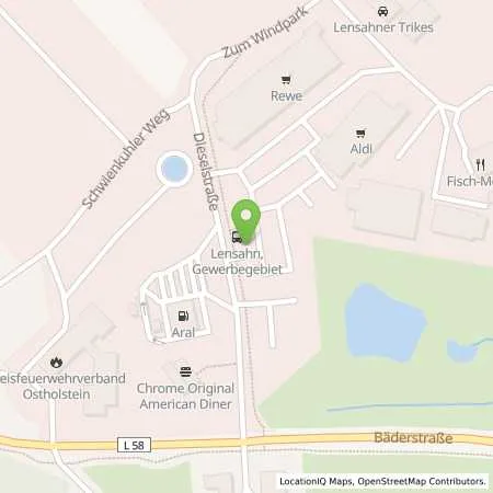 Standortübersicht der Tankstelle Charge-ON in 23738 Lensahn