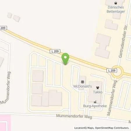 Standortübersicht der Tankstelle CLEVER A/S in 23769 Burg auf Fehmarn