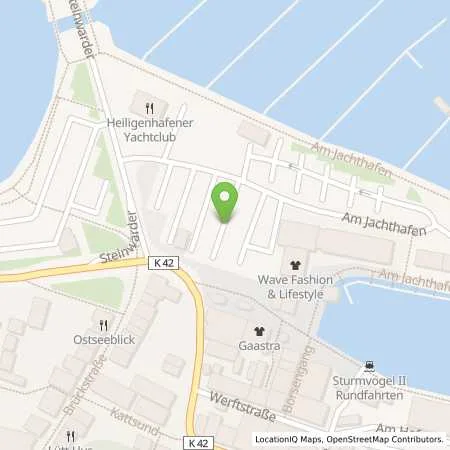 Standortübersicht der Tankstelle HVB GmbH & Co. KG in 23774 Heiligenhafen