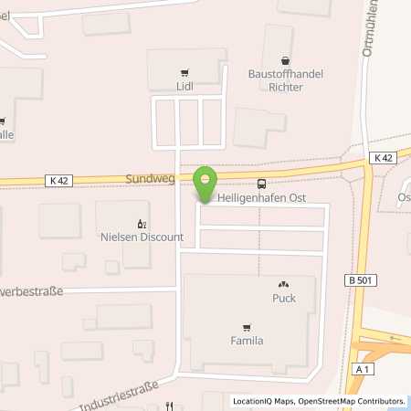 Standortübersicht der Strom (Elektro) Tankstelle: Charge-ON in 23774, Heiligenhafen