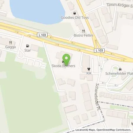 Standortübersicht der Tankstelle Autohof Reimers GmbH in 22869 Schenefeld