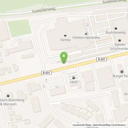 Standortübersicht der Tankstelle Stadtwerke Wedel GmbH in 22880 Wedel