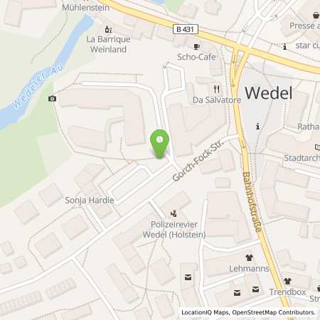 Standortübersicht der Strom (Elektro) Tankstelle: Stadtwerke Wedel GmbH in 22880, Wedel