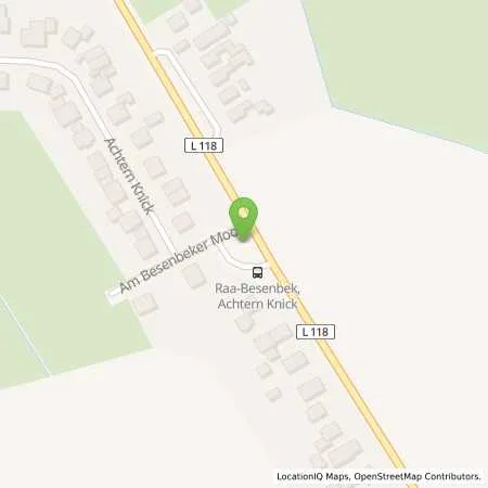 Standortübersicht der Tankstelle Stadtwerke Elmshorn in 25335 Raa-Besenbek