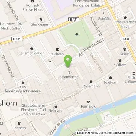 Standortübersicht der Tankstelle Stadtwerke Elmshorn in 25335 Elmshorn