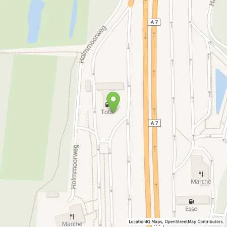 Standortübersicht der Tankstelle Mer Germany GmbH in 25451 Quickborn