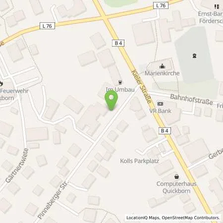 Standortübersicht der Tankstelle Stadtwerke Quickborn GmbH in 25451 Quickborn