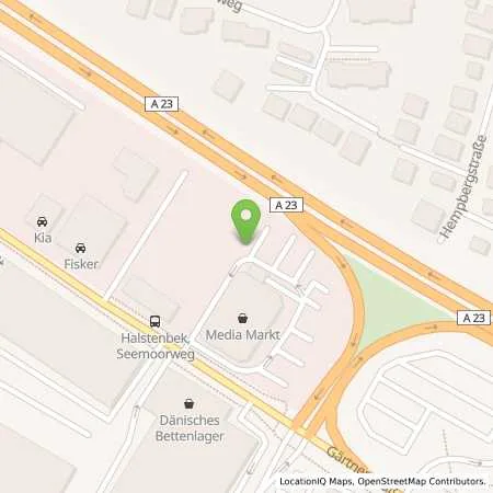 Standortübersicht der Tankstelle Allego GmbH in 25469 Halstenbek