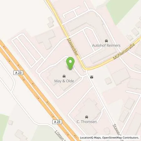 Standortübersicht der Tankstelle May & Olde GmbH in 25469 Halstenbek