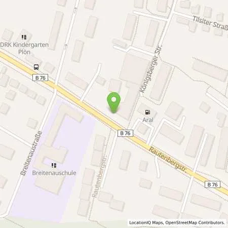 Standortübersicht der Tankstelle amperio GmbH in 24306 Plön