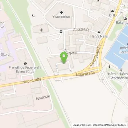 Standortübersicht der Tankstelle Stadtwerke Eckernförde GmbH in 24340 Eckernförde