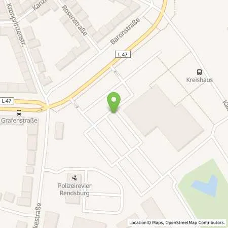 Standortübersicht der Tankstelle Stadtwerke Rendsburg GmbH in 24768 Rendsburg