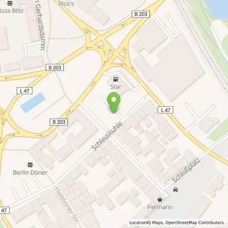 Standortübersicht der Tankstelle Stadtwerke Rendsburg GmbH in 24768 Rendsburg