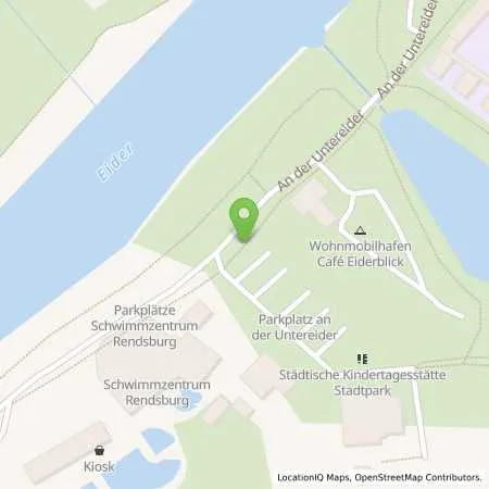 Standortübersicht der Tankstelle Stadtwerke Rendsburg GmbH in 24768 Rendsburg