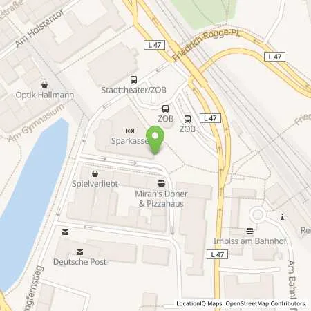 Standortübersicht der Tankstelle Stadtwerke Rendsburg GmbH in 24768 Rendsburg