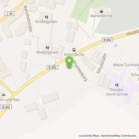 Standortübersicht der Tankstelle Hansewerk AG in 24806 Hohn